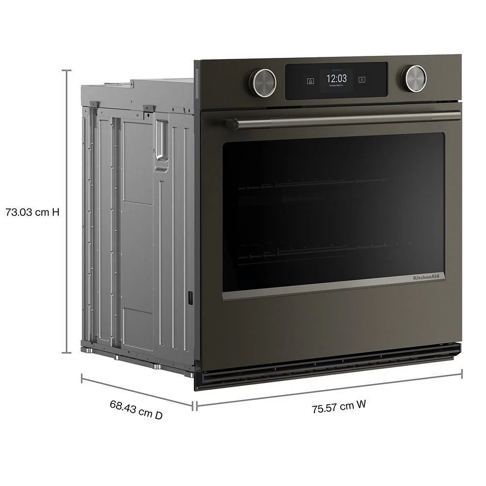 Kitchenaid KOES730SBE 30-inch Smart Electric Single Wall Oven with Assisted Cooking Modes - Black Ore - Image 2