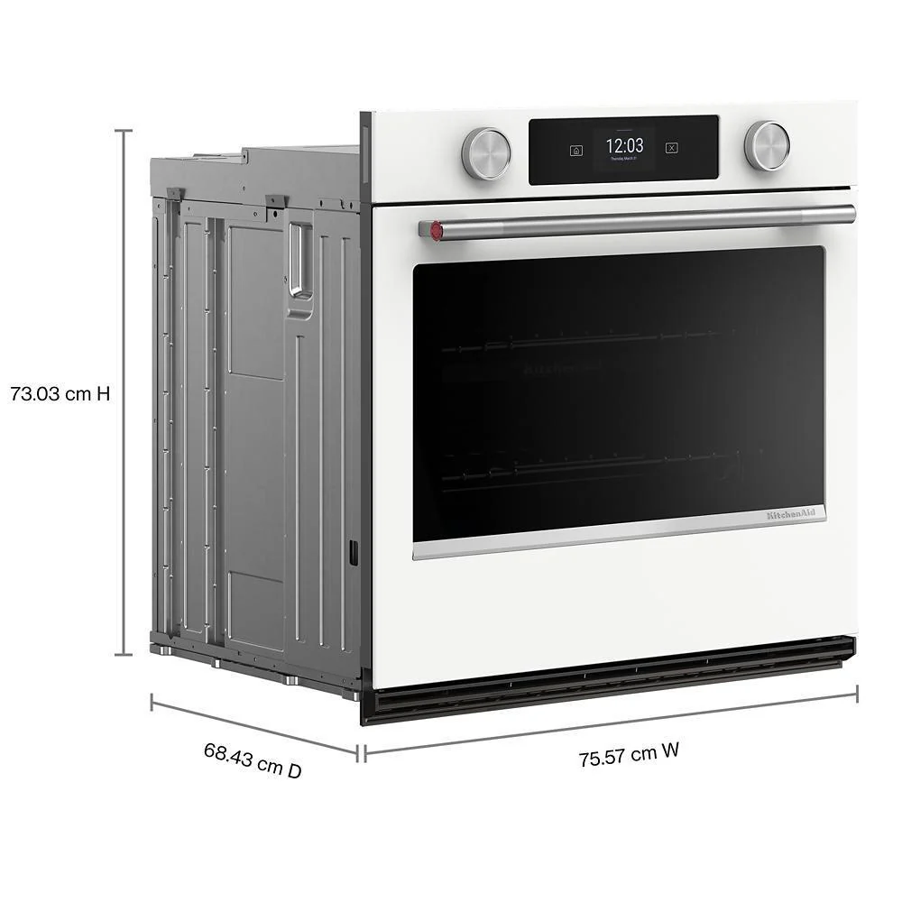 Kitchenaid KOES730SWH 30-inch Smart Electric Single Wall Oven with Assisted Cooking Modes - White - Image 2