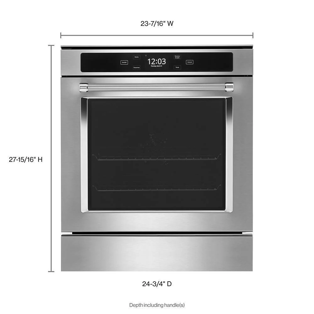 Kitchenaid KOSC504PPS 24" Smart Single Wall Oven with True Convection - Image 7