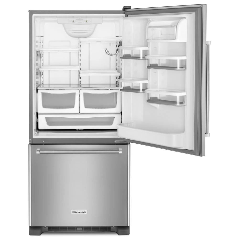 Kitchenaid KRBR109ESS 19 cu. ft. 30-Inch Width Full Depth Non Dispense Bottom Mount Refrigerator - Image 3