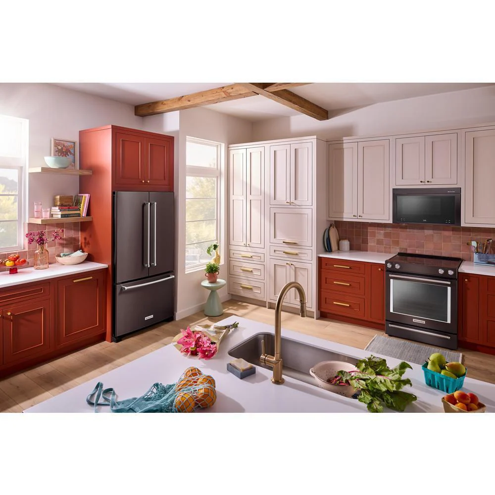 Kitchenaid KRFC136RBS 20 cu. ft. 36-Inch Width Counter-Depth French Door Refrigerator with Interior Dispense - Image 2
