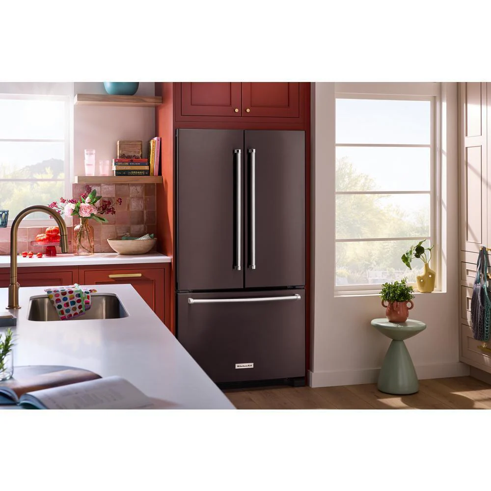 Kitchenaid KRFC136RBS 20 cu. ft. 36-Inch Width Counter-Depth French Door Refrigerator with Interior Dispense - Image 4