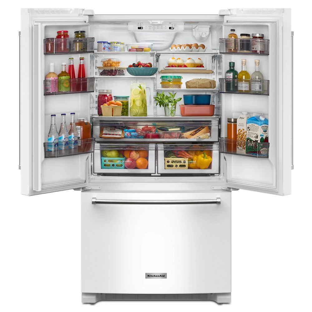 Kitchenaid KRFC136RWH 20 cu. ft. 36-Inch Width Counter-Depth French Door Refrigerator with Interior Dispense - Image 14