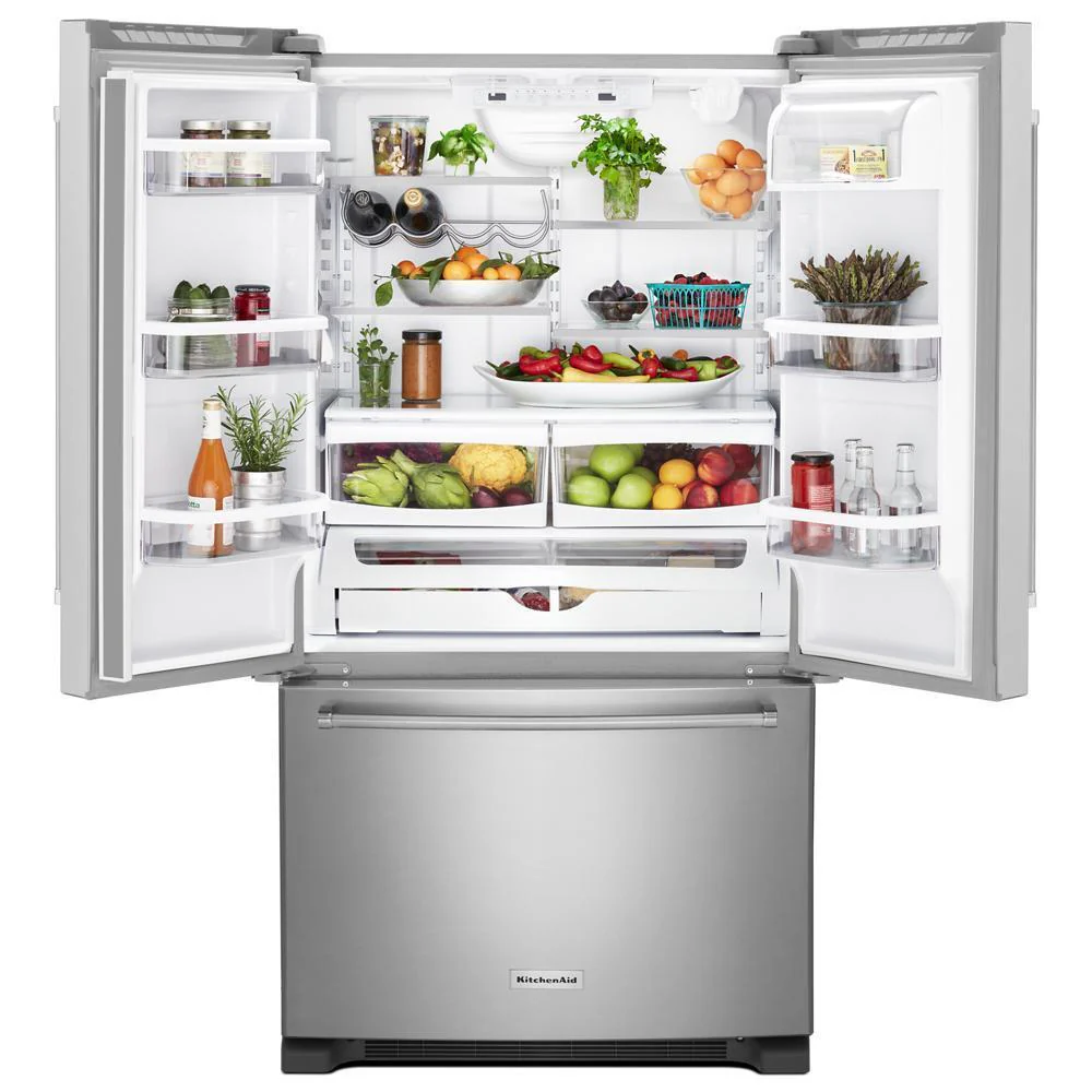 Kitchenaid 20 cu. ft. 36-Inch Width Counter-Depth French Door Refrigerator with Interior Dispense - Image 10