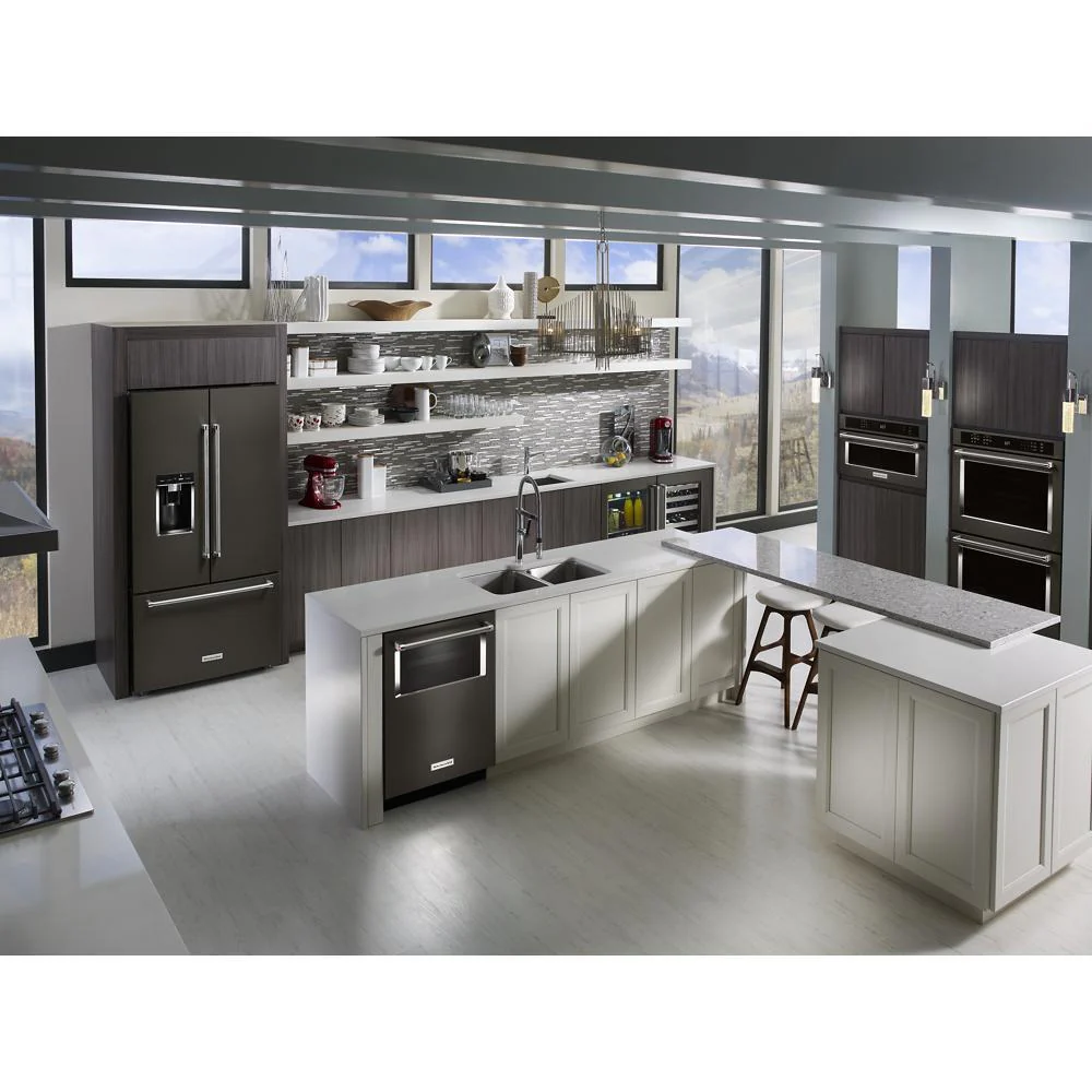 Kitchenaid KRFC704FBS 23.8 cu. ft. 36" Counter-Depth French Door Platinum Interior Refrigerator with PrintShield™ Finish - Image 12