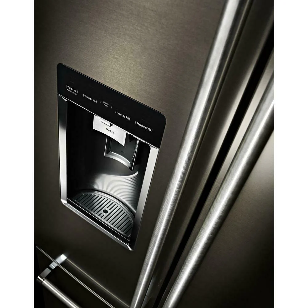 Kitchenaid KRFC704FBS 23.8 cu. ft. 36" Counter-Depth French Door Platinum Interior Refrigerator with PrintShield™ Finish - Image 3