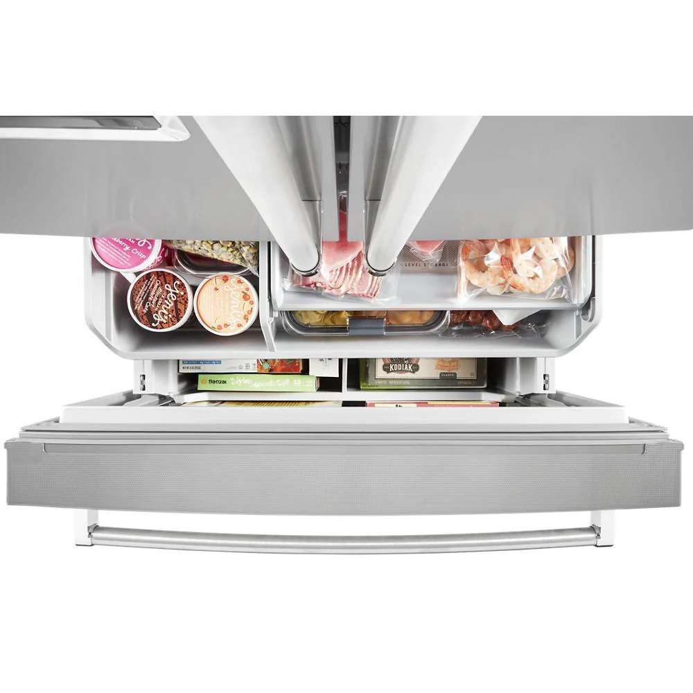 Kitchenaid KRFC704FPS 23.8 cu. ft. 36" Counter-Depth French Door Platinum Interior Refrigerator with PrintShield™ Finish - Image 12