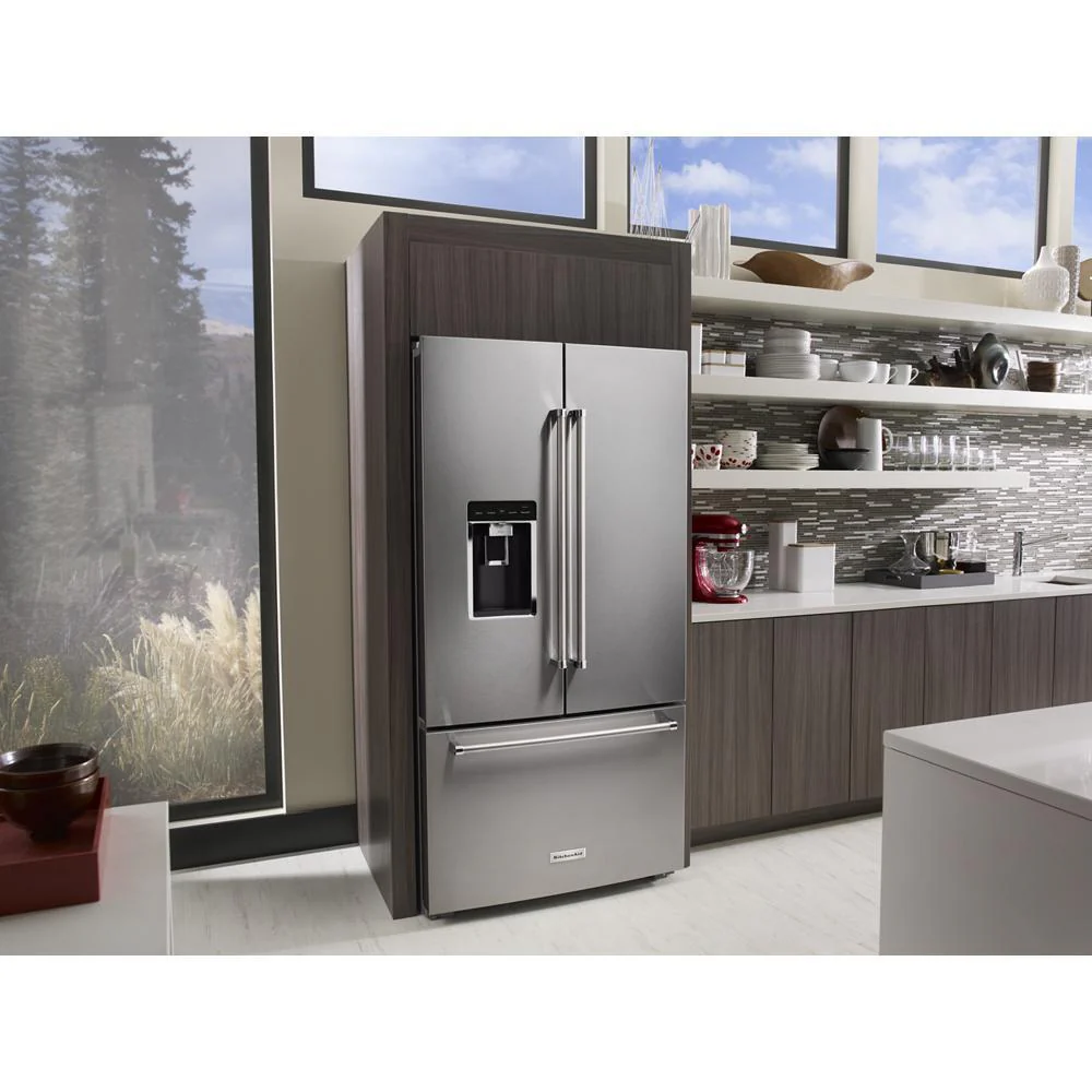 Kitchenaid KRFC704FPS 23.8 cu. ft. 36" Counter-Depth French Door Platinum Interior Refrigerator with PrintShield™ Finish - Image 13