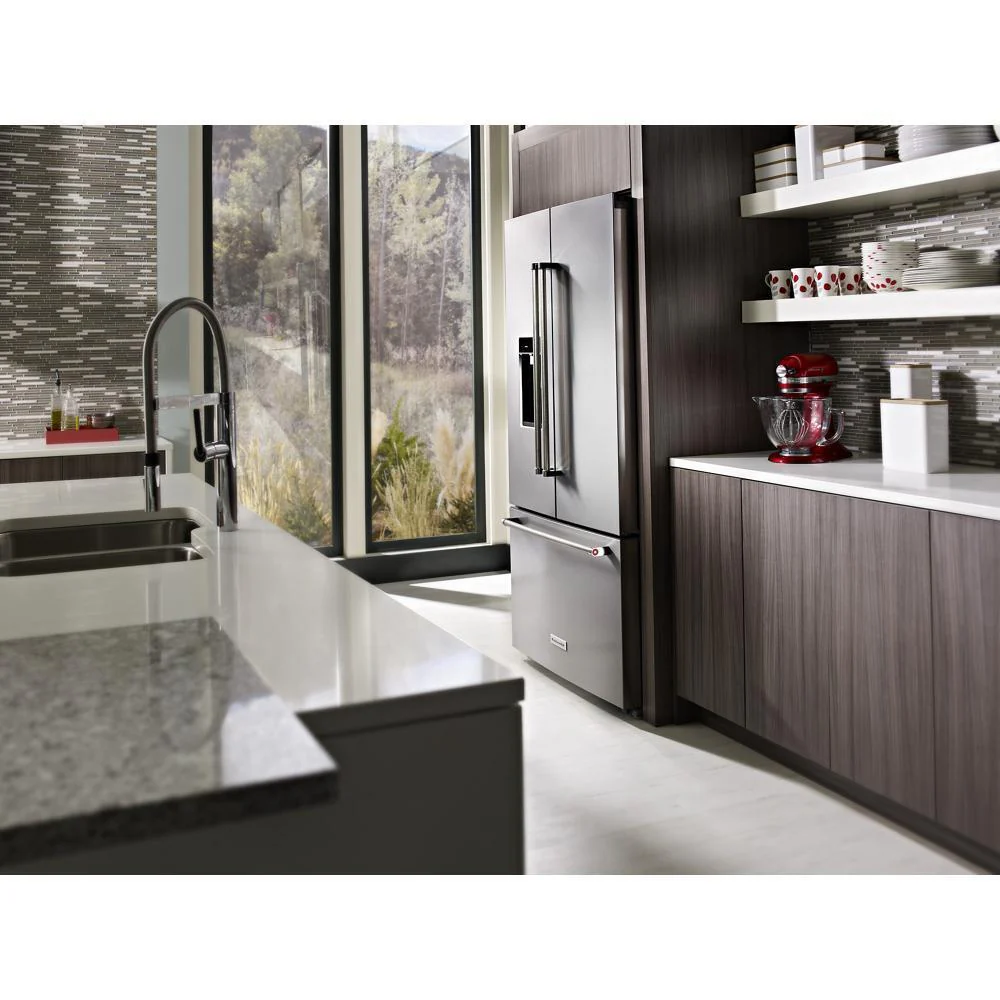 Kitchenaid KRFC704FPS 23.8 cu. ft. 36" Counter-Depth French Door Platinum Interior Refrigerator with PrintShield™ Finish - Image 16