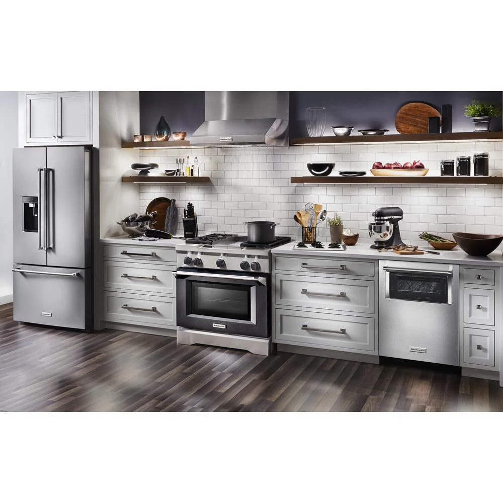 Kitchenaid KRFC704FPS 23.8 cu. ft. 36" Counter-Depth French Door Platinum Interior Refrigerator with PrintShield™ Finish - Image 18