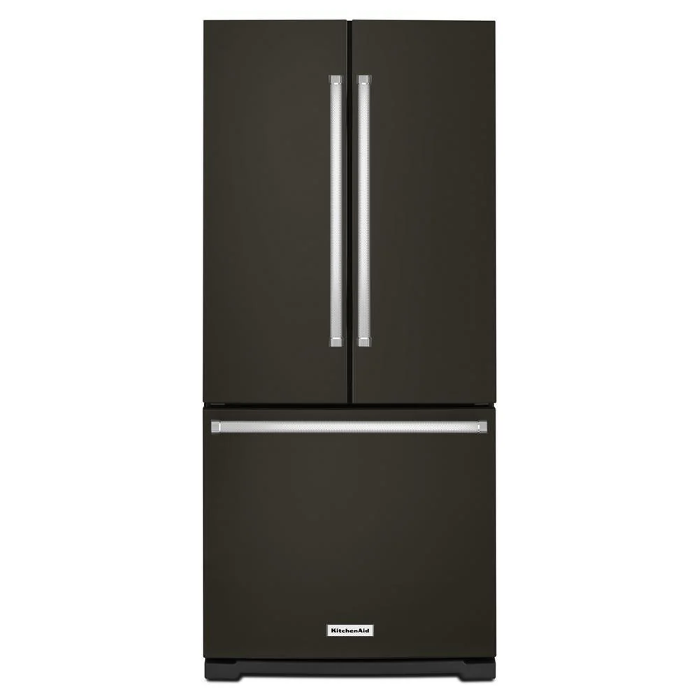 Kitchenaid KRFF300EBS 20 cu. Ft. 30-Inch Width Standard Depth French Door Refrigerator with Interior Dispense - Image 2