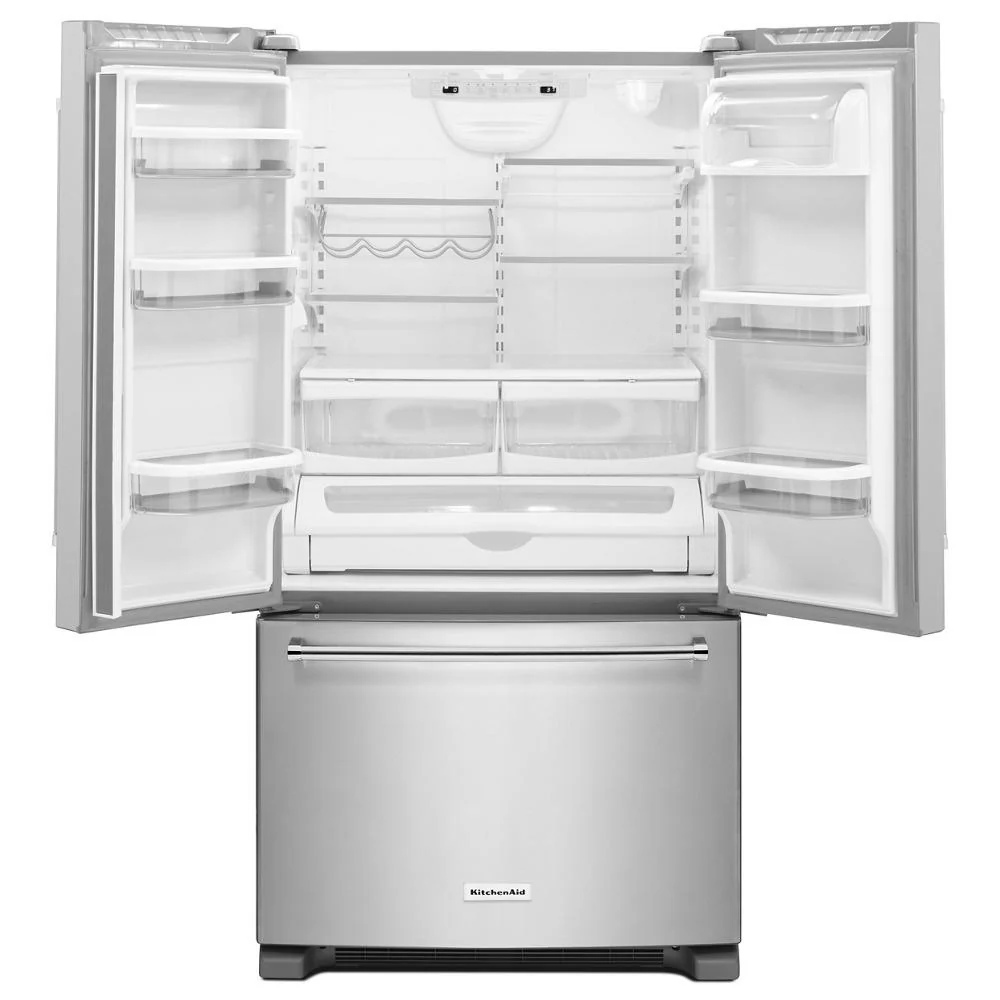 Kitchenaid KRFF305ESS 25 Cu. Ft. 36-Width Standard Depth French Door Refrigerator with Interior Dispense - Image 3