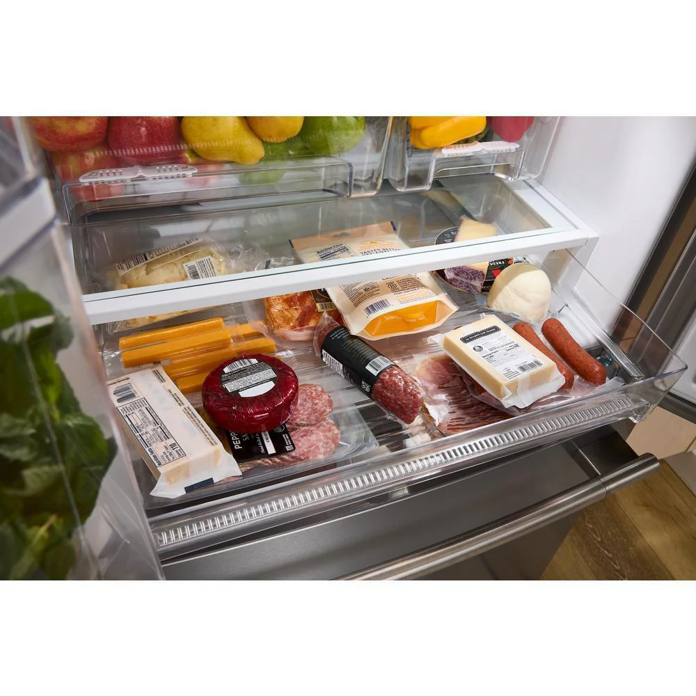 Kitchenaid KRFF330SPS 20 cu. Ft. 30-Inch Width Standard Depth French Door Refrigerator with PrintShield® Finish and Interior Dispense - Image 6