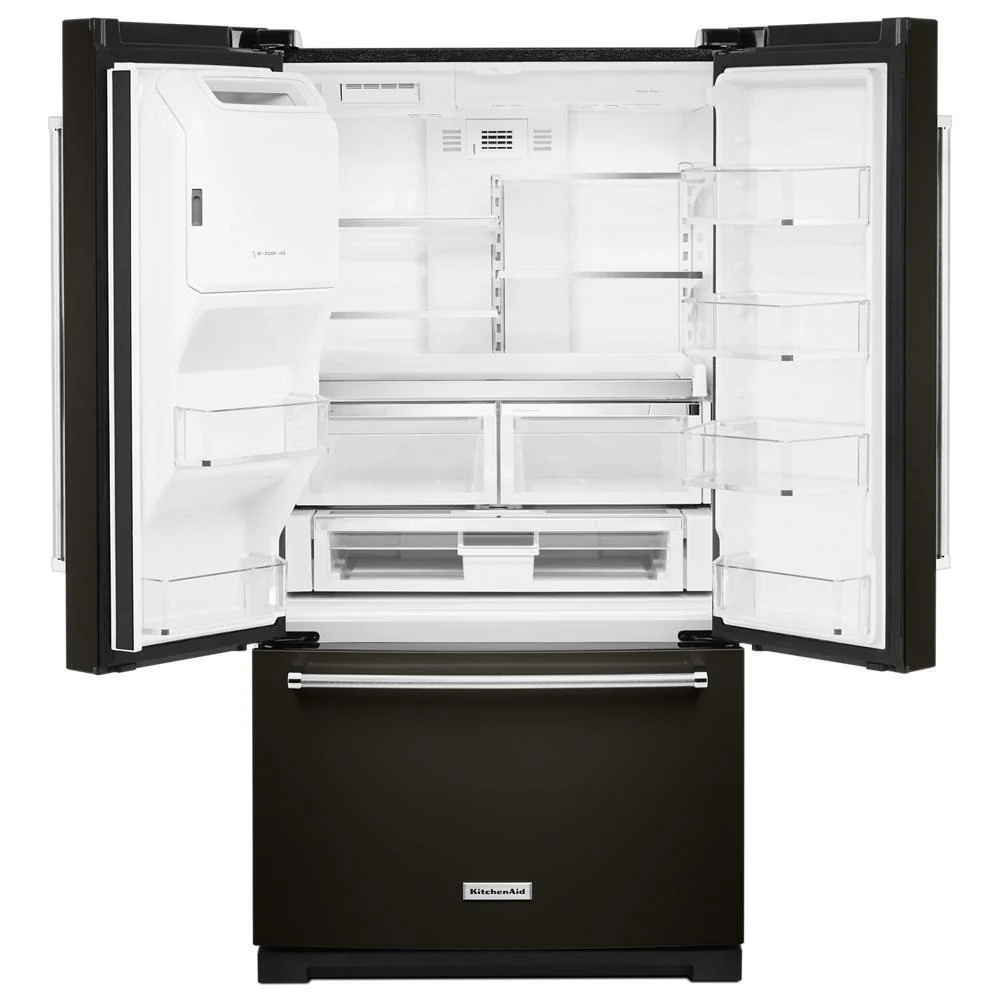 26.8 cu. ft. 36-Inch Width Standard Depth French Door Refrigerator with Exterior Ice and Water and PrintShield™ Finish - Image 7