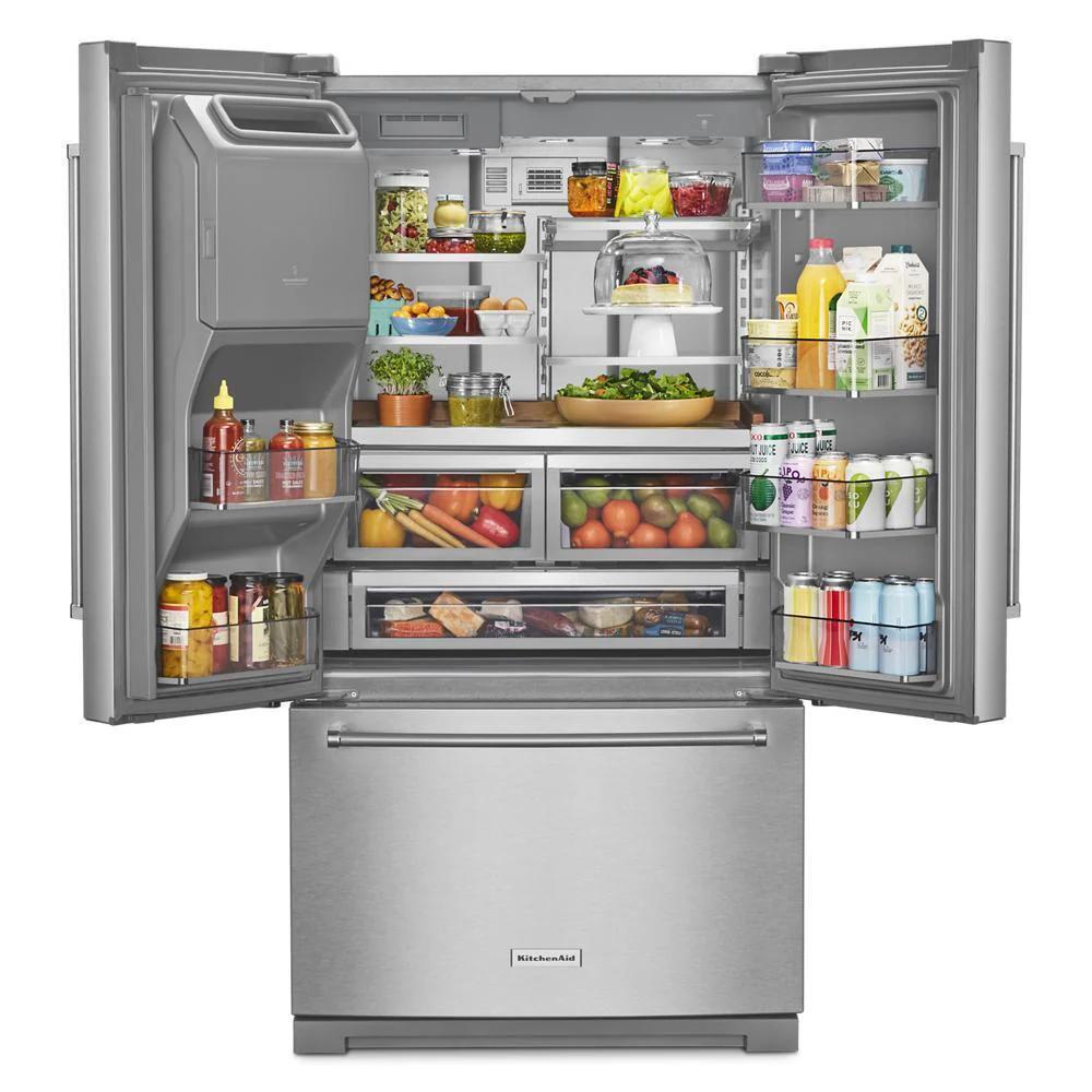 Kitchenaid KRFF577KPS 26.8 Cu. Ft. Standard-Depth French Door Refrigerator with Exterior Ice and Water Dispenser - Image 10