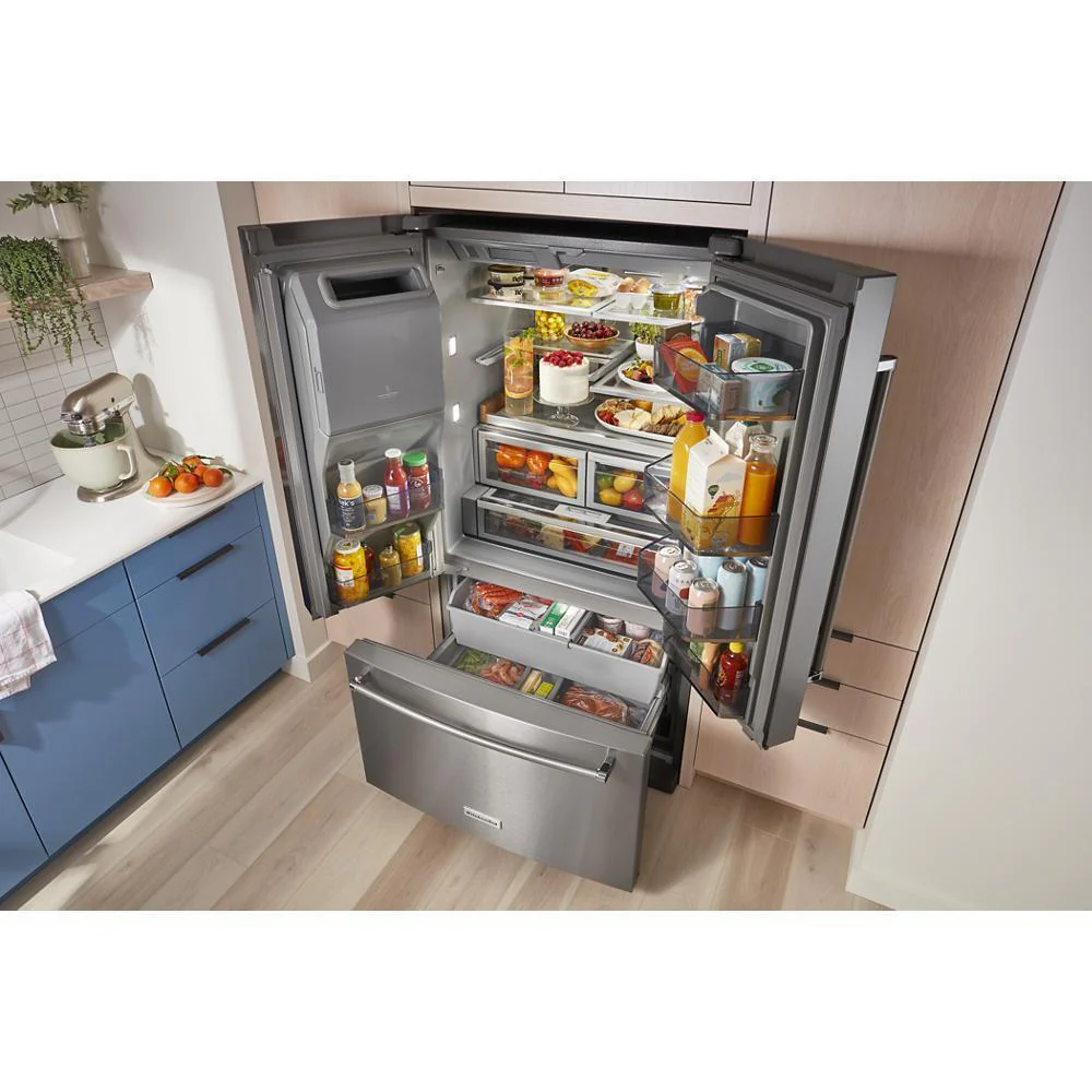 Kitchenaid KRFF577KPS 26.8 Cu. Ft. Standard-Depth French Door Refrigerator with Exterior Ice and Water Dispenser - Image 11