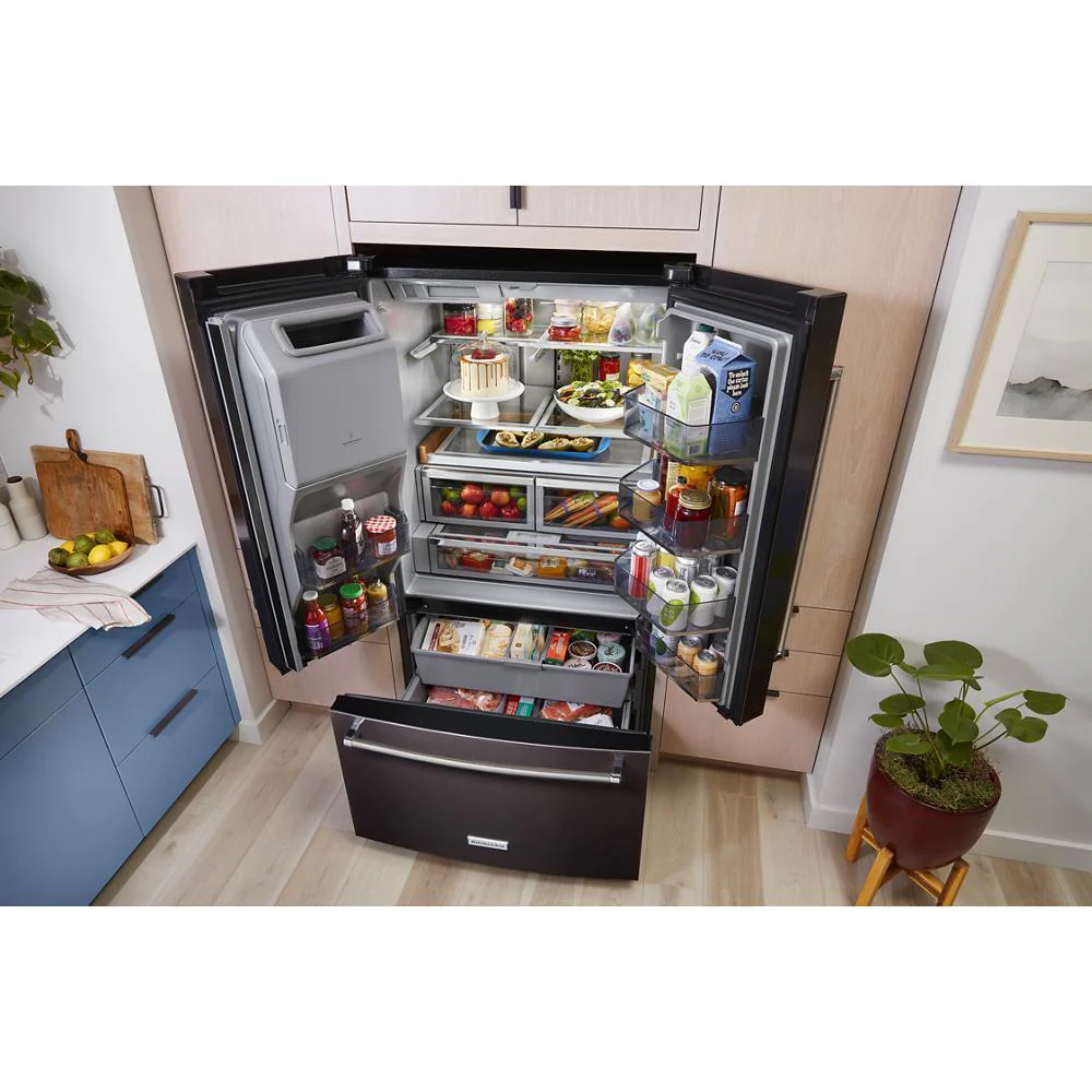 Kitchenaid KRFF577KPS 26.8 Cu. Ft. Standard-Depth French Door Refrigerator with Exterior Ice and Water Dispenser - Image 12