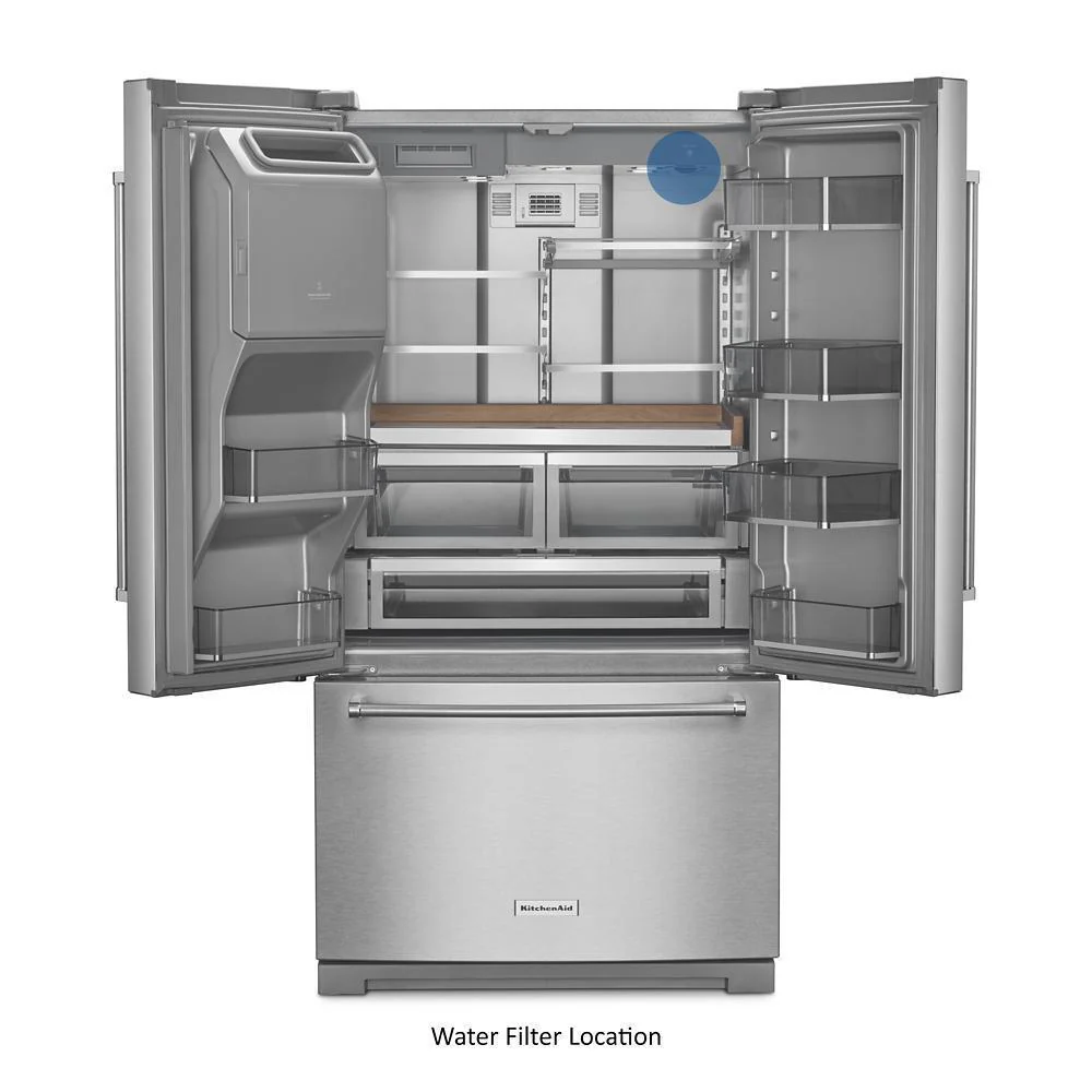 Kitchenaid KRFF577KPS 26.8 Cu. Ft. Standard-Depth French Door Refrigerator with Exterior Ice and Water Dispenser - Image 9