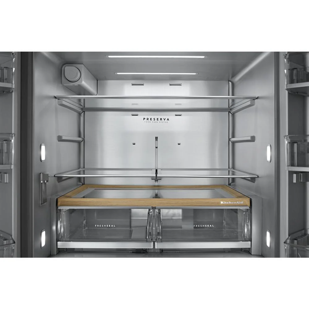 Kitchenaid KRMF336SPS 30 cu. ft. French Door Refrigerator with Interior Water and Ice and FreshChill™ Full-Width Refrigerated Drawer - Image 3