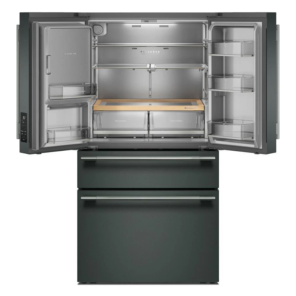 Kitchenaid KRMF436SJP 29 cu. ft. French Door Refrigerator with Exterior Water and Ice and FreshChill™ Full-Width Refrigerated Drawer - Image 9