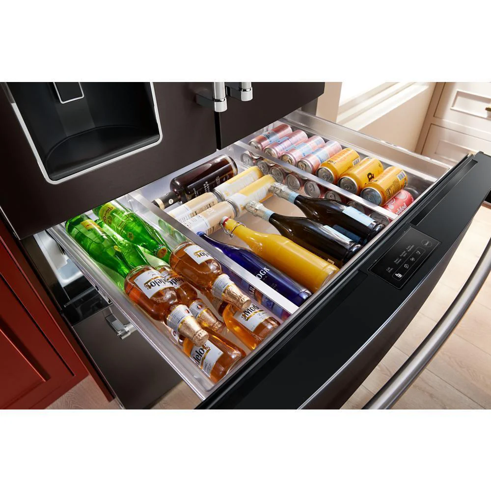 Kitchenaid KRMF536RBS 26.2 Cu. Ft. Multi-Door French Door Refrigerator with Platinum Interior - Image 12