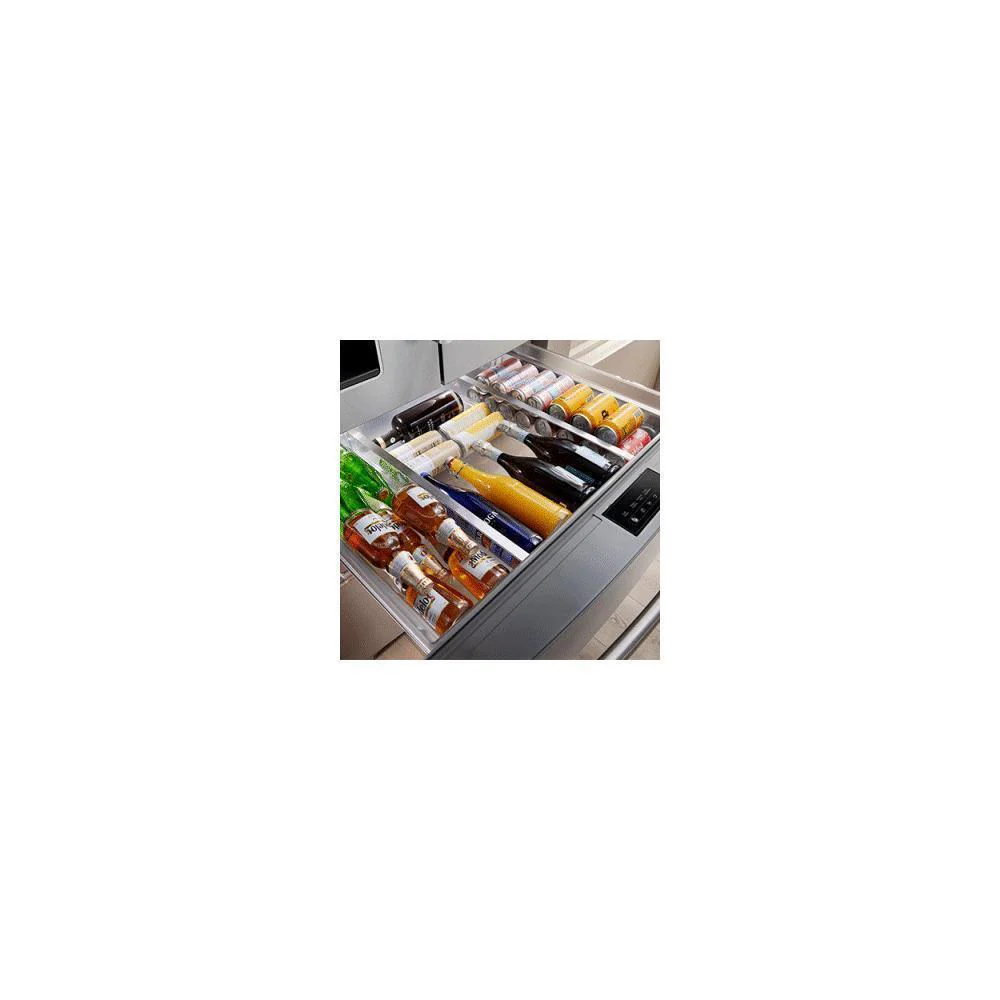 Kitchenaid KRMF536RBS 26.2 Cu. Ft. Multi-Door French Door Refrigerator with Platinum Interior - Image 20