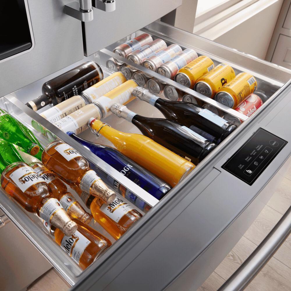 Kitchenaid KRMF536RBS 26.2 Cu. Ft. Multi-Door French Door Refrigerator with Platinum Interior - Image 7