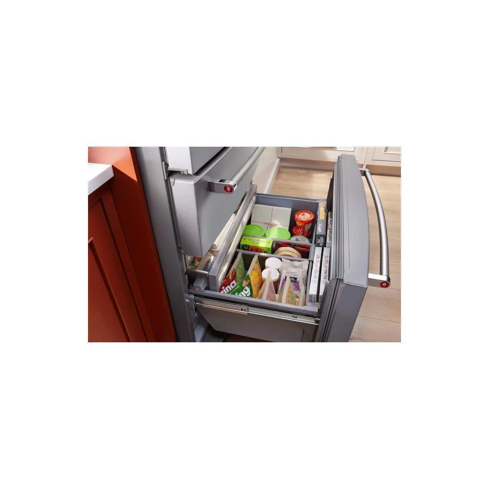 Kitchenaid KRMF536RPS 26.2 Cu. Ft. Multi-Door French Door Refrigerator with Platinum Interior - Image 10