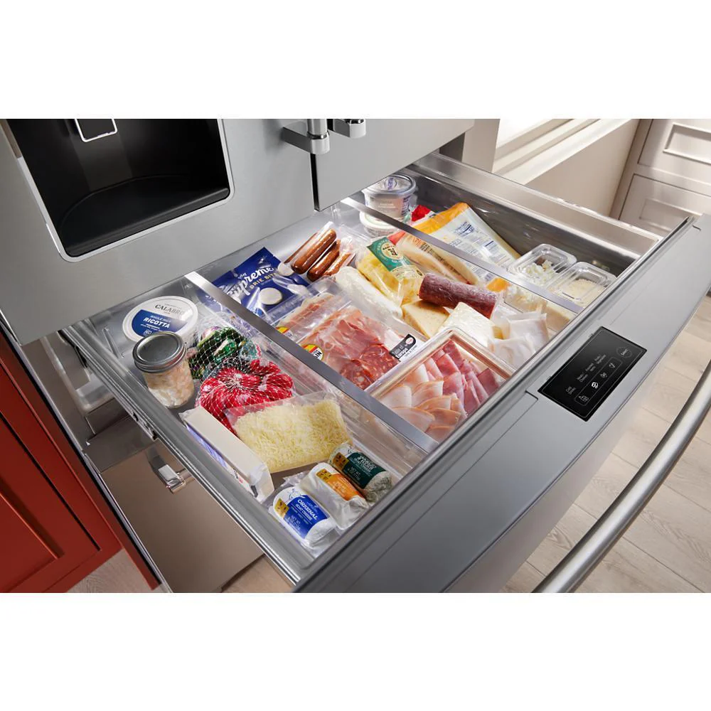 Kitchenaid KRMF536RPS 26.2 Cu. Ft. Multi-Door French Door Refrigerator with Platinum Interior - Image 11