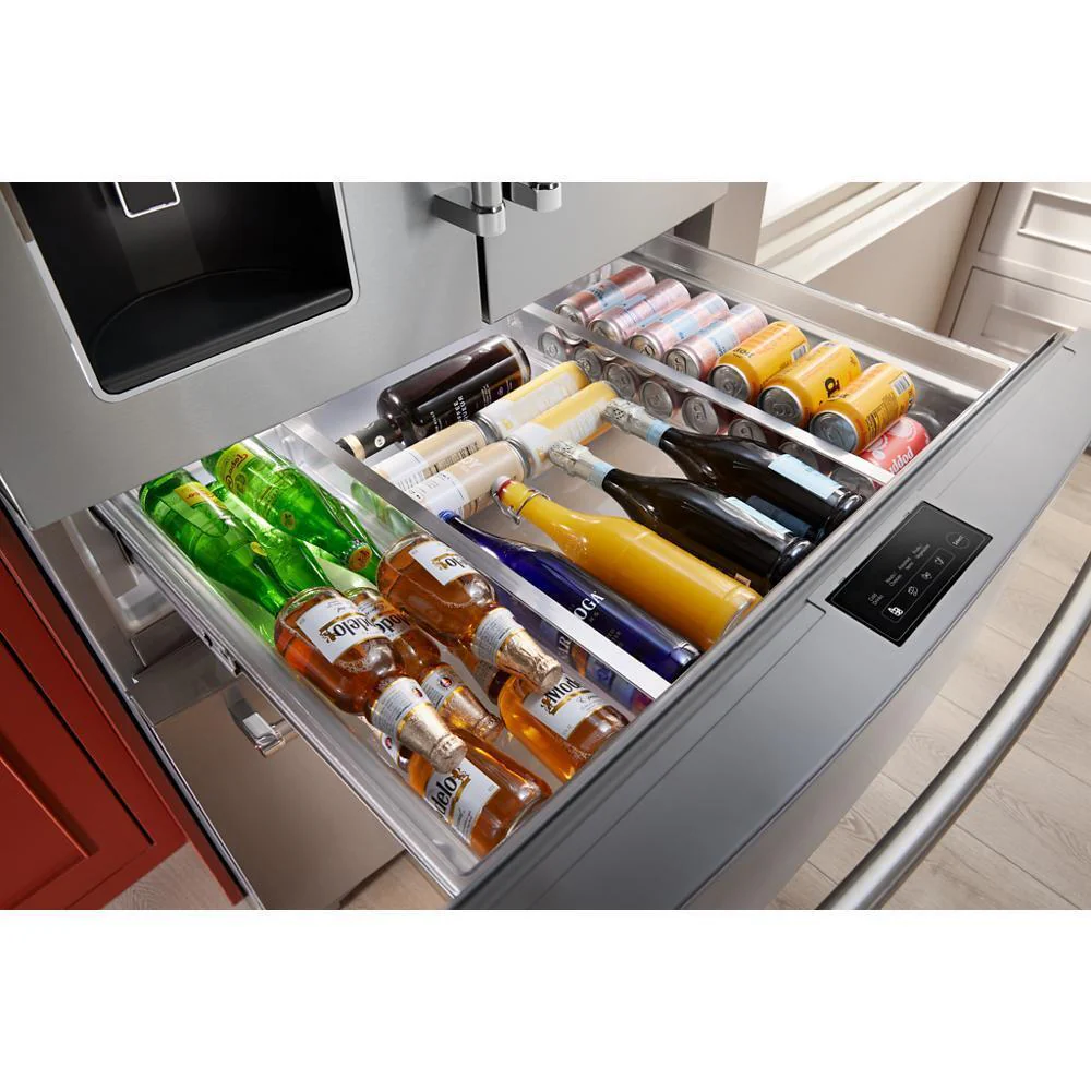 Kitchenaid KRMF536RPS 26.2 Cu. Ft. Multi-Door French Door Refrigerator with Platinum Interior - Image 18