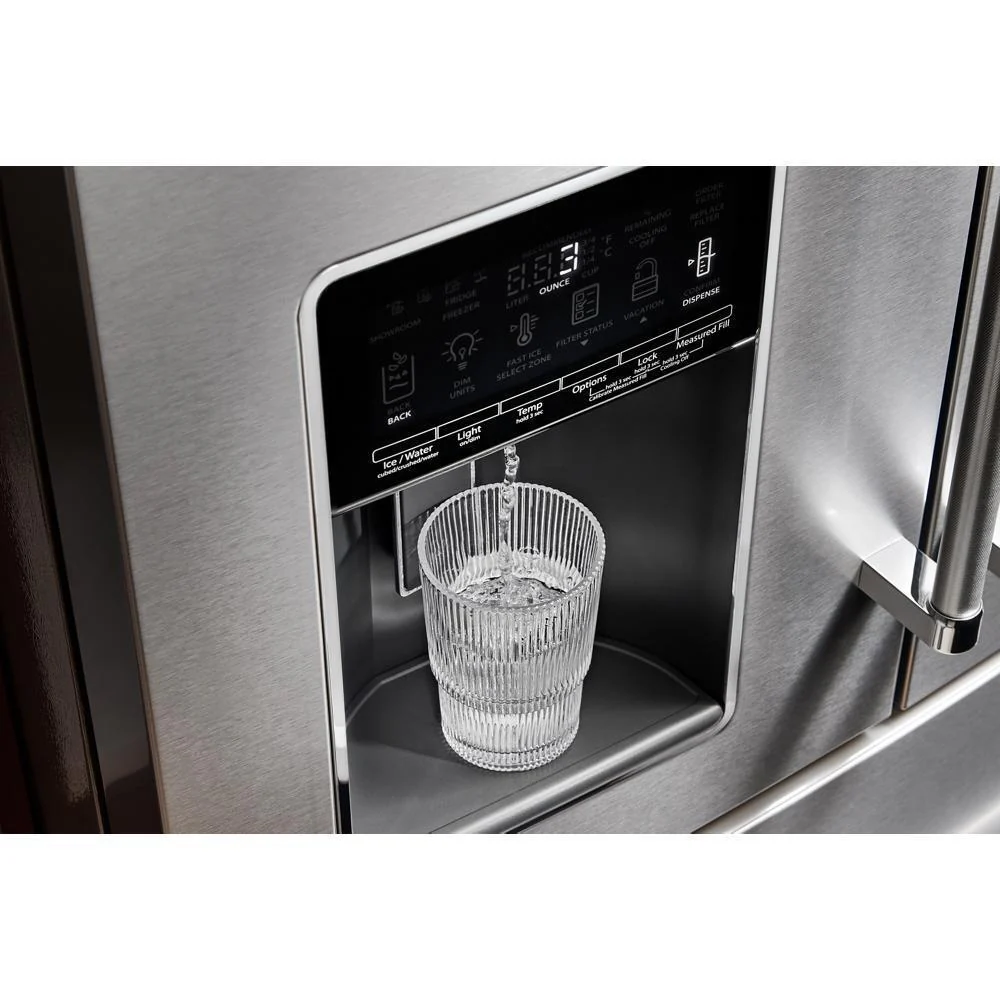 Kitchenaid KRMF536RPS 26.2 Cu. Ft. Multi-Door French Door Refrigerator with Platinum Interior - Image 8