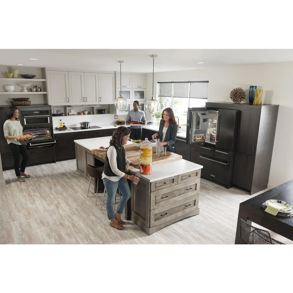 Kitchenaid KRMF706EBS 25.8 Cu. Ft. 36" Multi-Door Freestanding Refrigerator with Platinum Interior Design and PrintShield™ Finish - Image 23