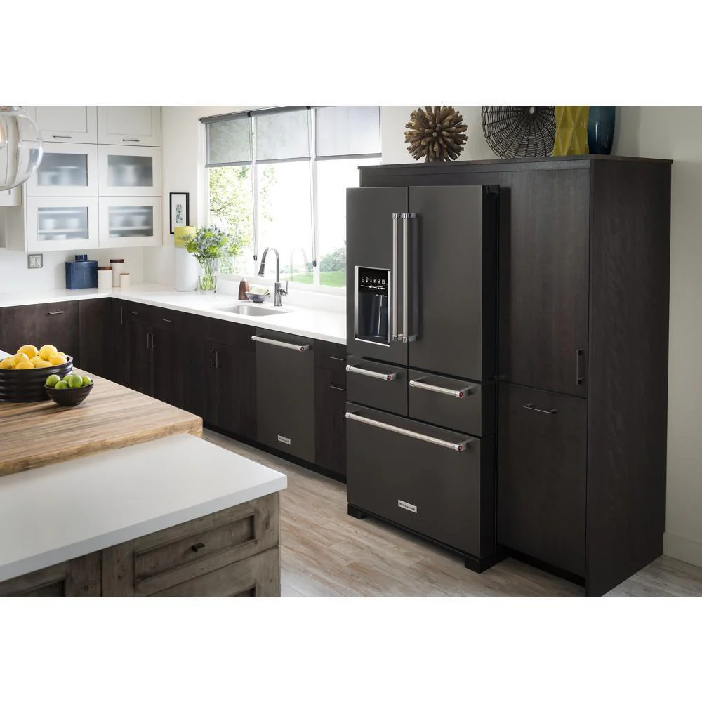 Kitchenaid KRMF706EBS 25.8 Cu. Ft. 36" Multi-Door Freestanding Refrigerator with Platinum Interior Design and PrintShield™ Finish - Image 24