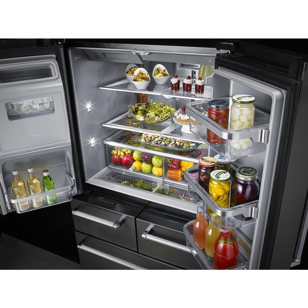 Kitchenaid KRMF706EBS 25.8 Cu. Ft. 36" Multi-Door Freestanding Refrigerator with Platinum Interior Design and PrintShield™ Finish - Image 7