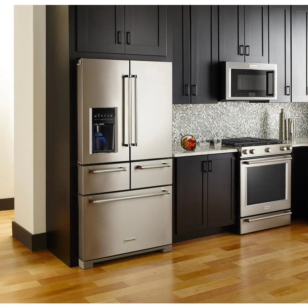 Kitchenaid KRMF706ESS 25.8 Cu. Ft. 36" Multi-Door Freestanding Refrigerator with Platinum Interior Design - Image 13