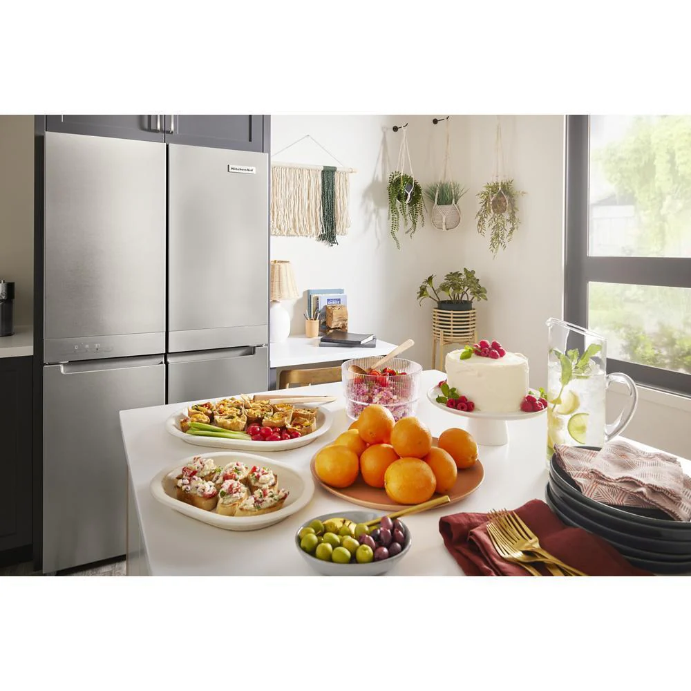 Kitchenaid KRQC506MPS 19.4 cu. ft. 36-inch wide Counter-Depth 4-Door Refrigerator with PrintShield™ Finish - Image 15