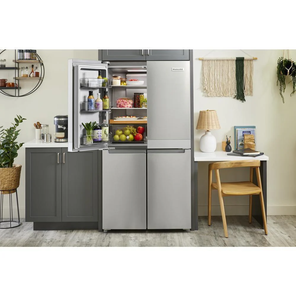 Kitchenaid KRQC506MPS 19.4 cu. ft. 36-inch wide Counter-Depth 4-Door Refrigerator with PrintShield™ Finish - Image 19