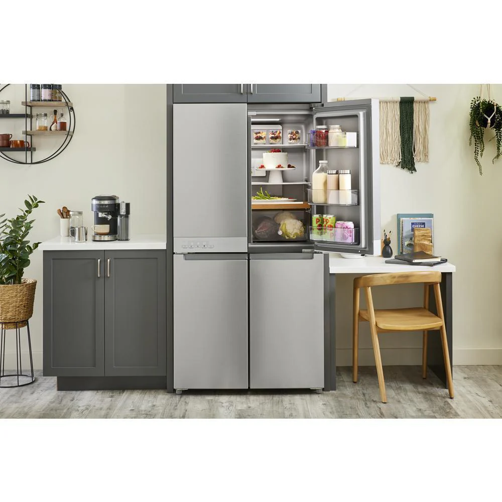 Kitchenaid KRQC506MPS 19.4 cu. ft. 36-inch wide Counter-Depth 4-Door Refrigerator with PrintShield™ Finish - Image 20