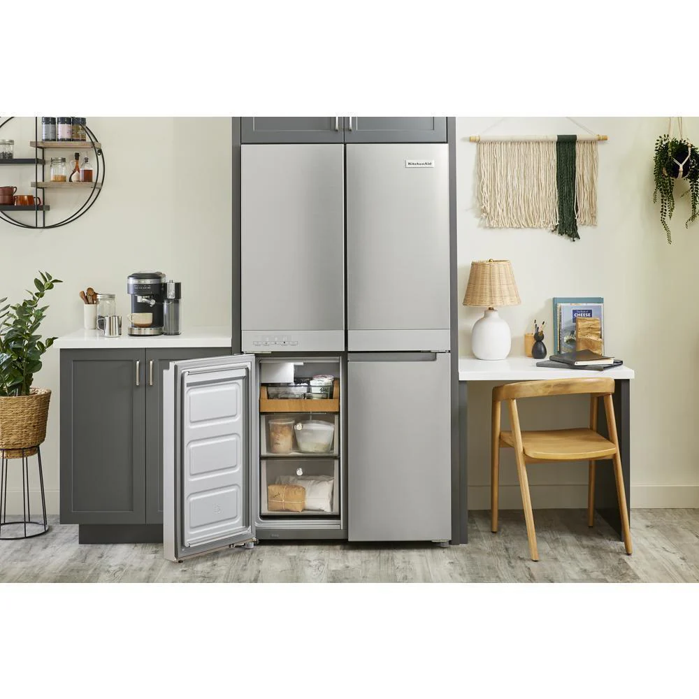 Kitchenaid KRQC506MPS 19.4 cu. ft. 36-inch wide Counter-Depth 4-Door Refrigerator with PrintShield™ Finish - Image 22