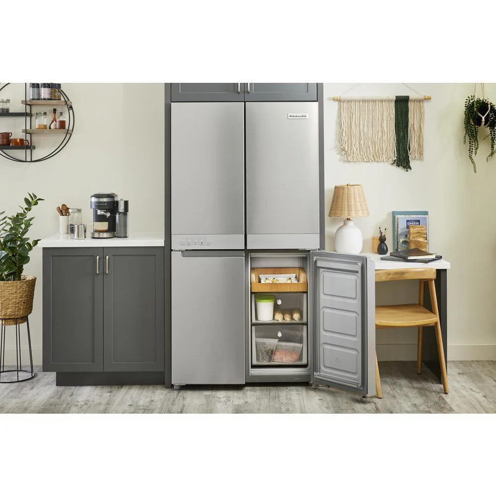 Kitchenaid KRQC506MPS 19.4 cu. ft. 36-inch wide Counter-Depth 4-Door Refrigerator with PrintShield™ Finish - Image 23
