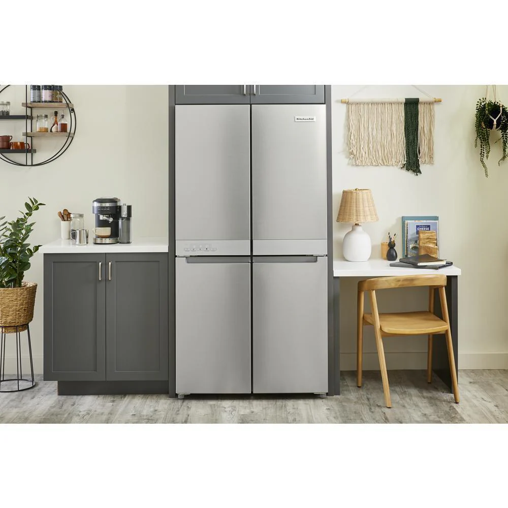 Kitchenaid KRQC506MPS 19.4 cu. ft. 36-inch wide Counter-Depth 4-Door Refrigerator with PrintShield™ Finish - Image 24