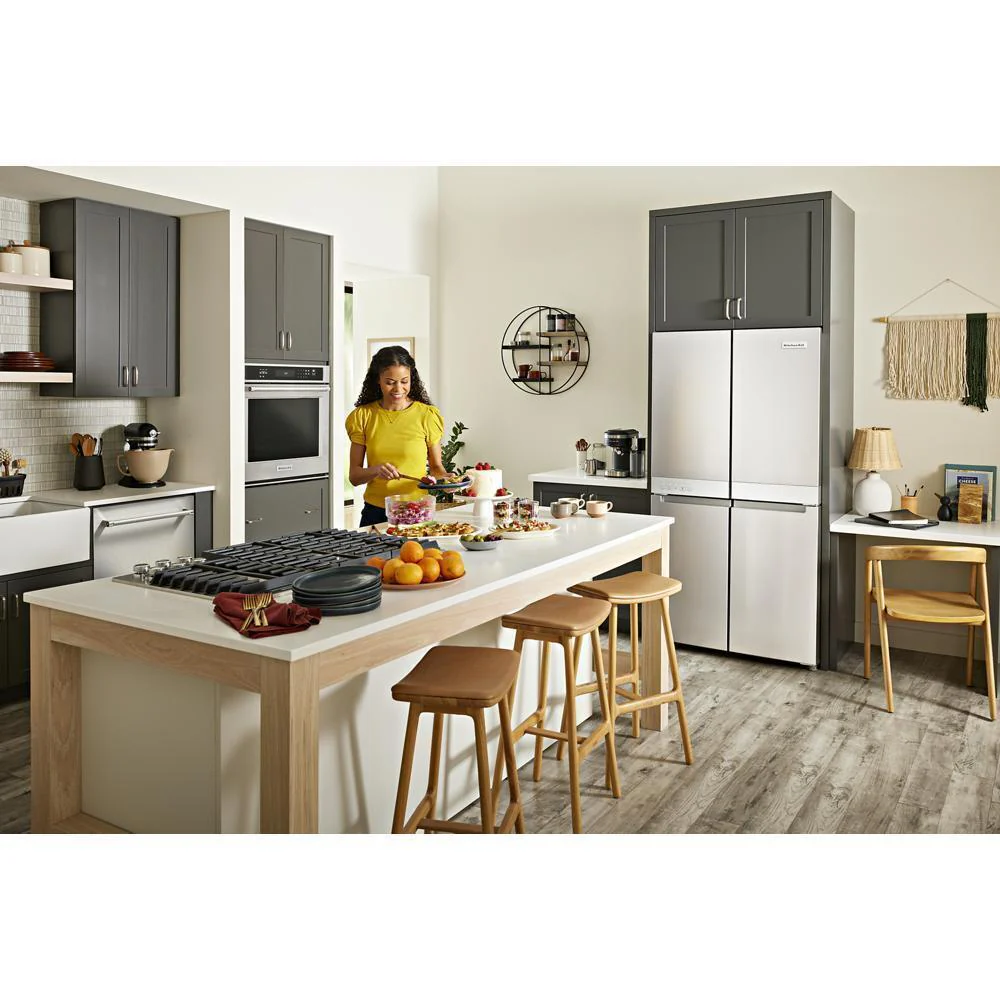 Kitchenaid KRQC506MPS 19.4 cu. ft. 36-inch wide Counter-Depth 4-Door Refrigerator with PrintShield™ Finish - Image 28