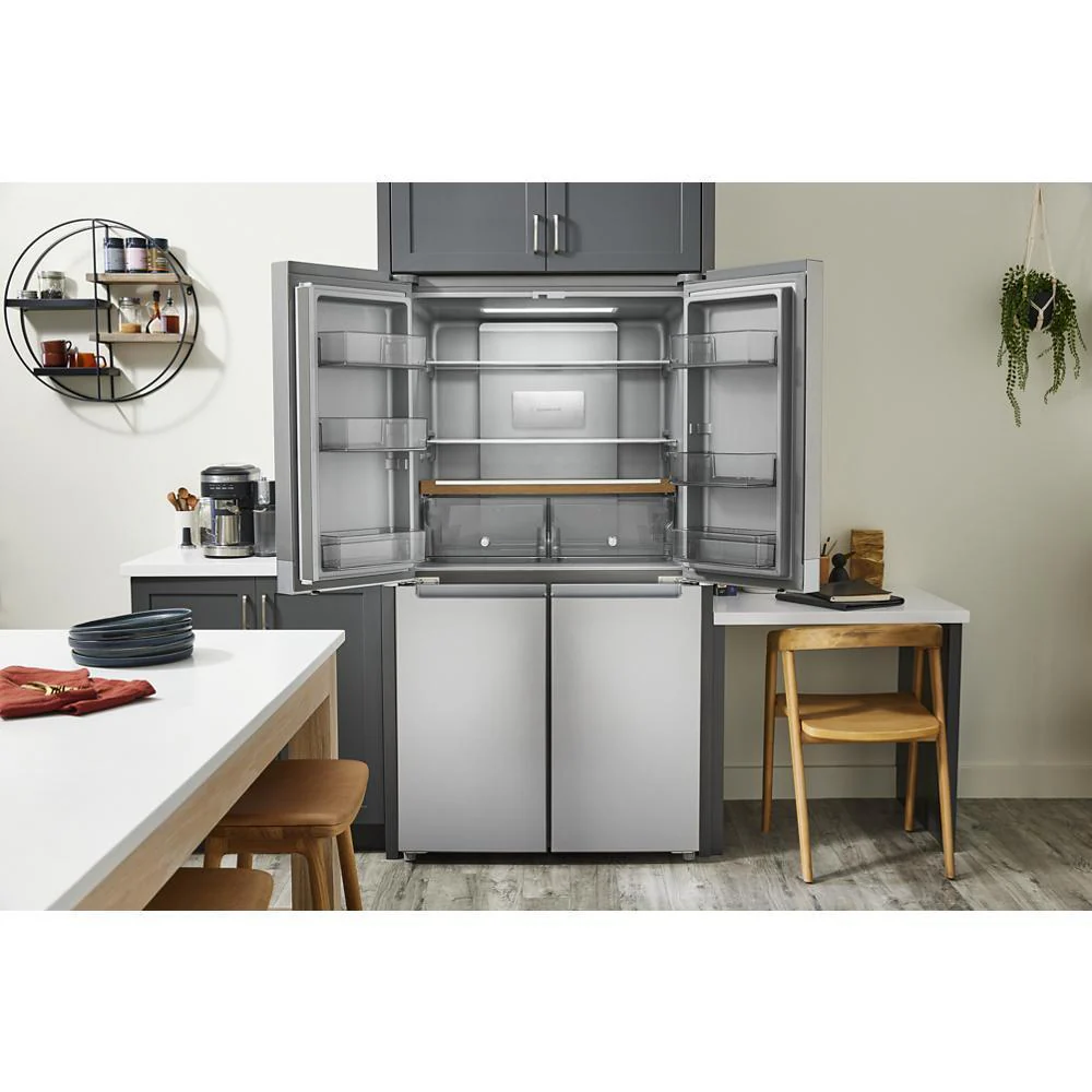 Kitchenaid KRQC506MPS 19.4 cu. ft. 36-inch wide Counter-Depth 4-Door Refrigerator with PrintShield™ Finish - Image 9