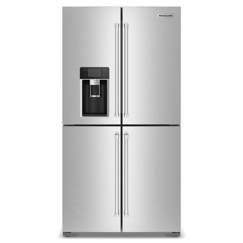 Kitchenaid KRQC736RPS 36" Counter-Depth 19.4 Cu Ft 4-Door Refrigerator with Flexible Temperature Zone in PrintShield® Finish