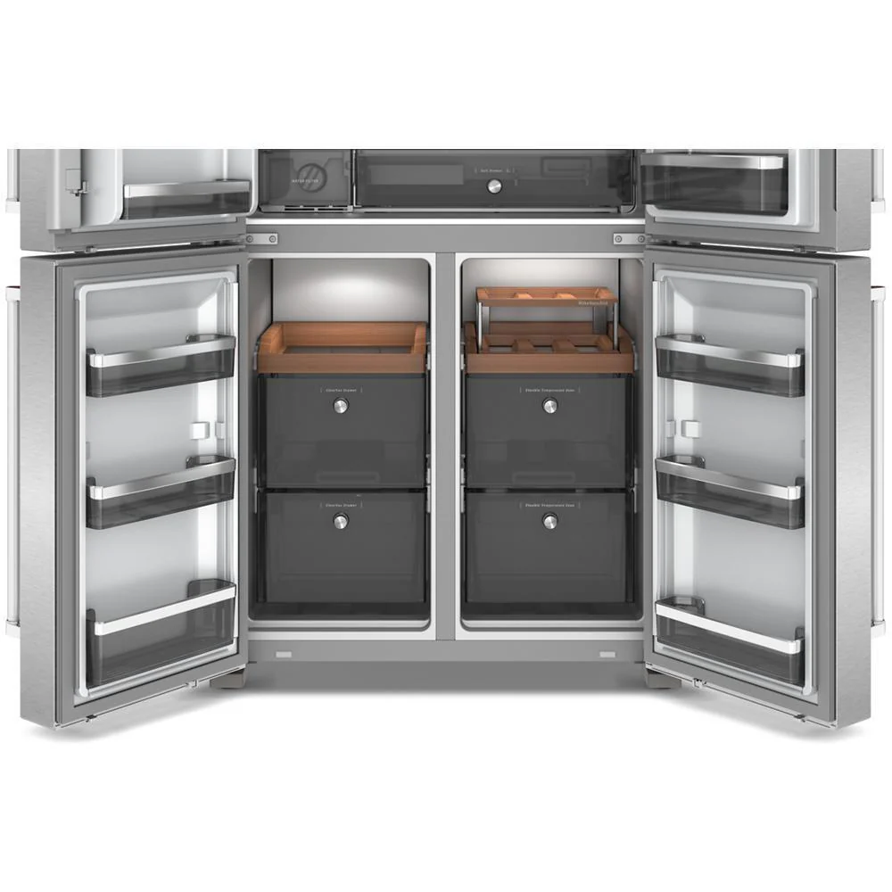Kitchenaid KRQC736RPS 36" Counter-Depth 19.4 Cu Ft 4-Door Refrigerator with Flexible Temperature Zone in PrintShield® Finish - Image 6