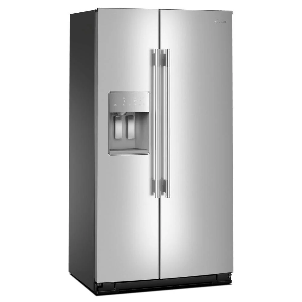 Kitchenaid KRSC536RPS 20.8 Cu. Ft. Counter-Depth Side-by-Side Refrigerator with Exterior Ice and Water Dispenser in PrintShield® Finish - Image 4