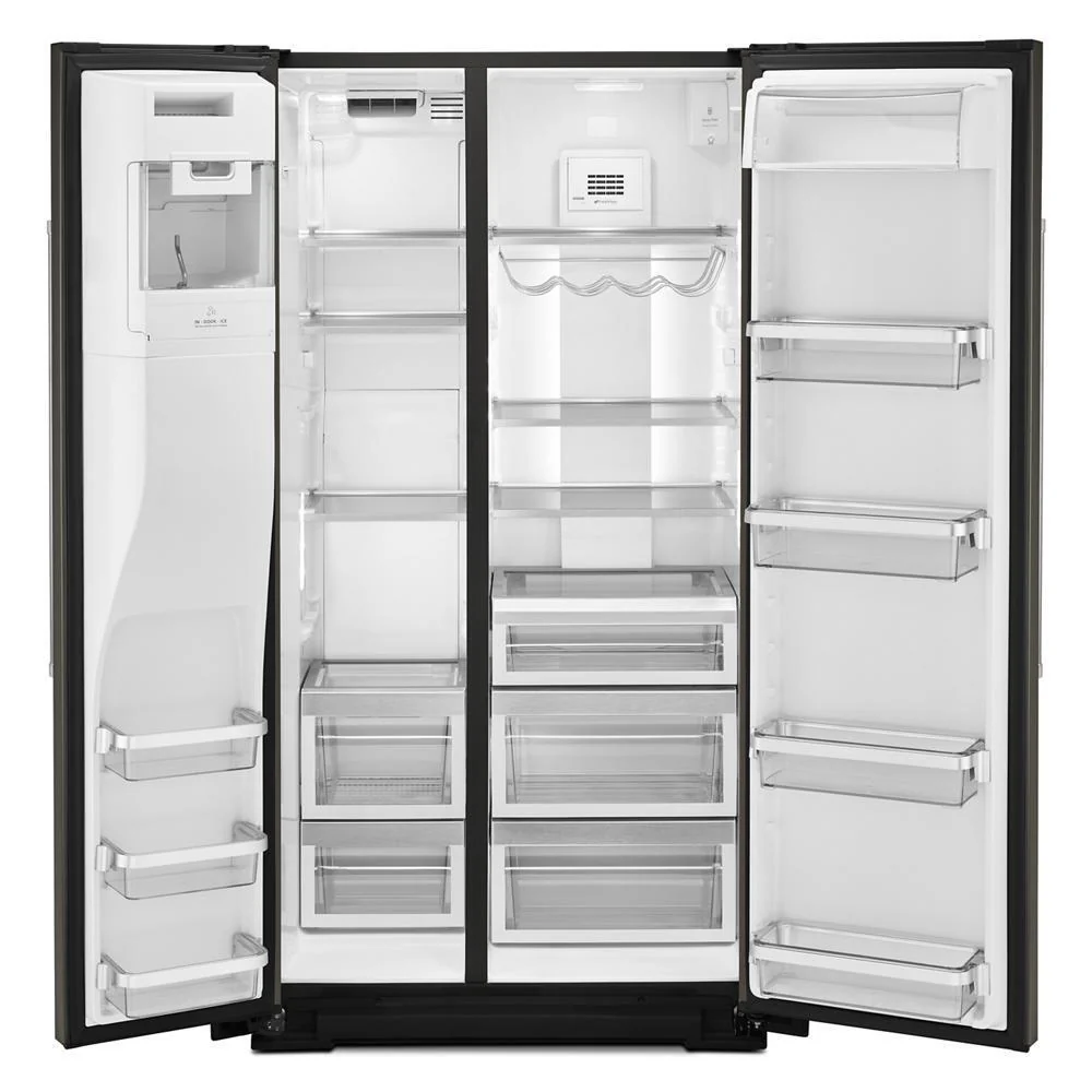 Kitchenaid KRSC700HBS 19.9 cu ft. Counter-Depth Side-by-Side Refrigerator with Exterior Ice and Water and PrintShield™ finish - Image 4
