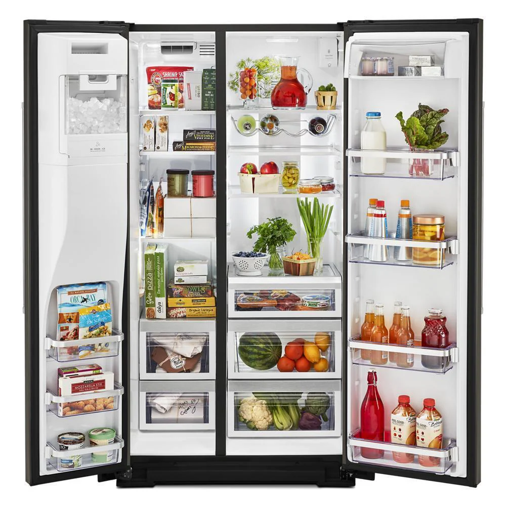 Kitchenaid KRSC700HBS 19.9 cu ft. Counter-Depth Side-by-Side Refrigerator with Exterior Ice and Water and PrintShield™ finish - Image 6