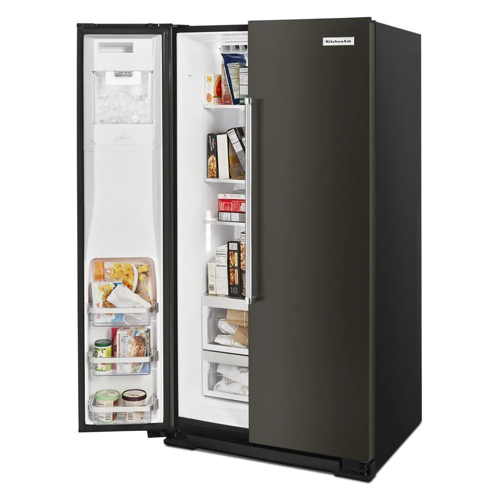 Kitchenaid KRSC700HBS 19.9 cu ft. Counter-Depth Side-by-Side Refrigerator with Exterior Ice and Water and PrintShield™ finish - Image 8