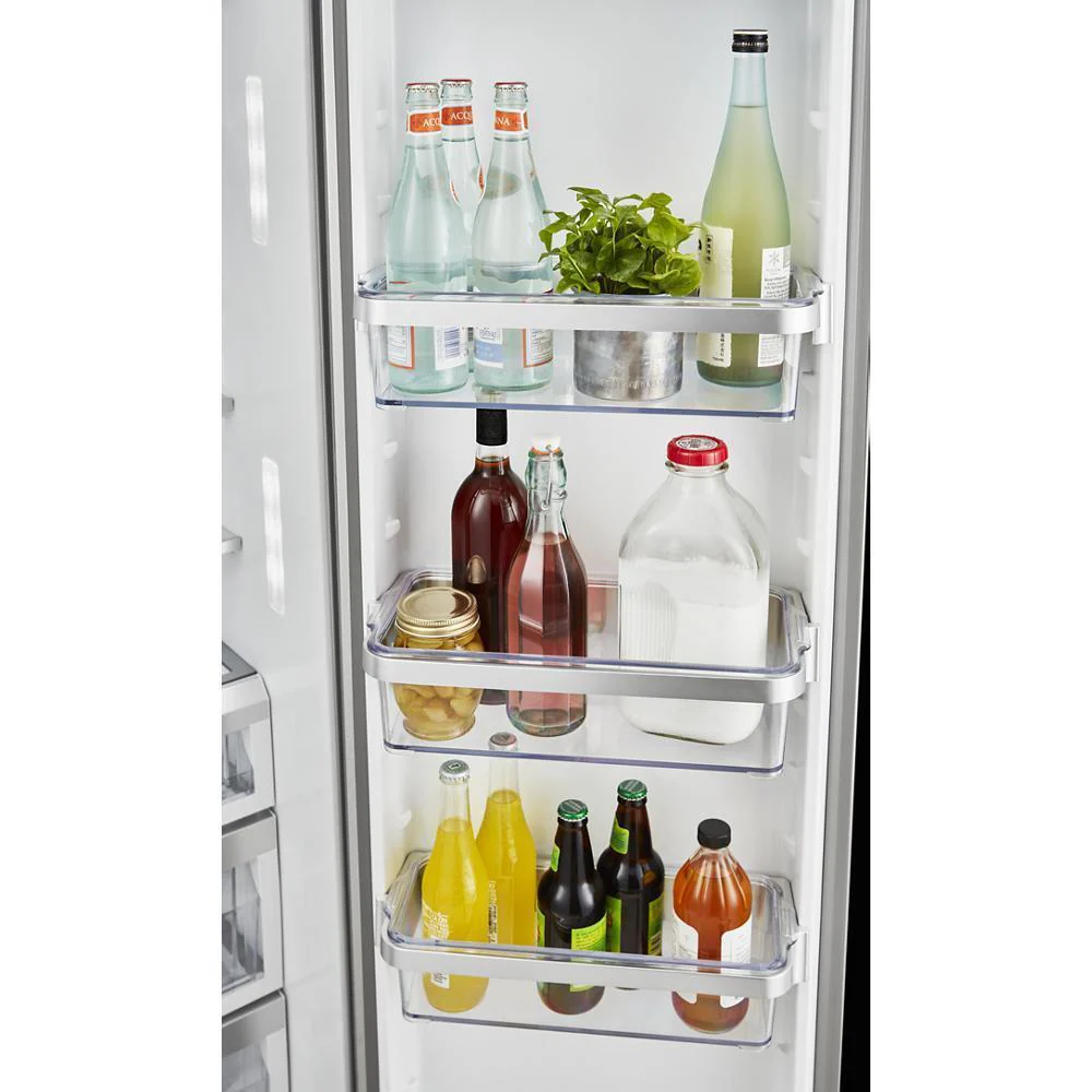 Kitchenaid KRSC700HPS 19.9 cu ft. Counter-Depth Side-by-Side Refrigerator with Exterior Ice and Water and PrintShield™ finish - Image 10